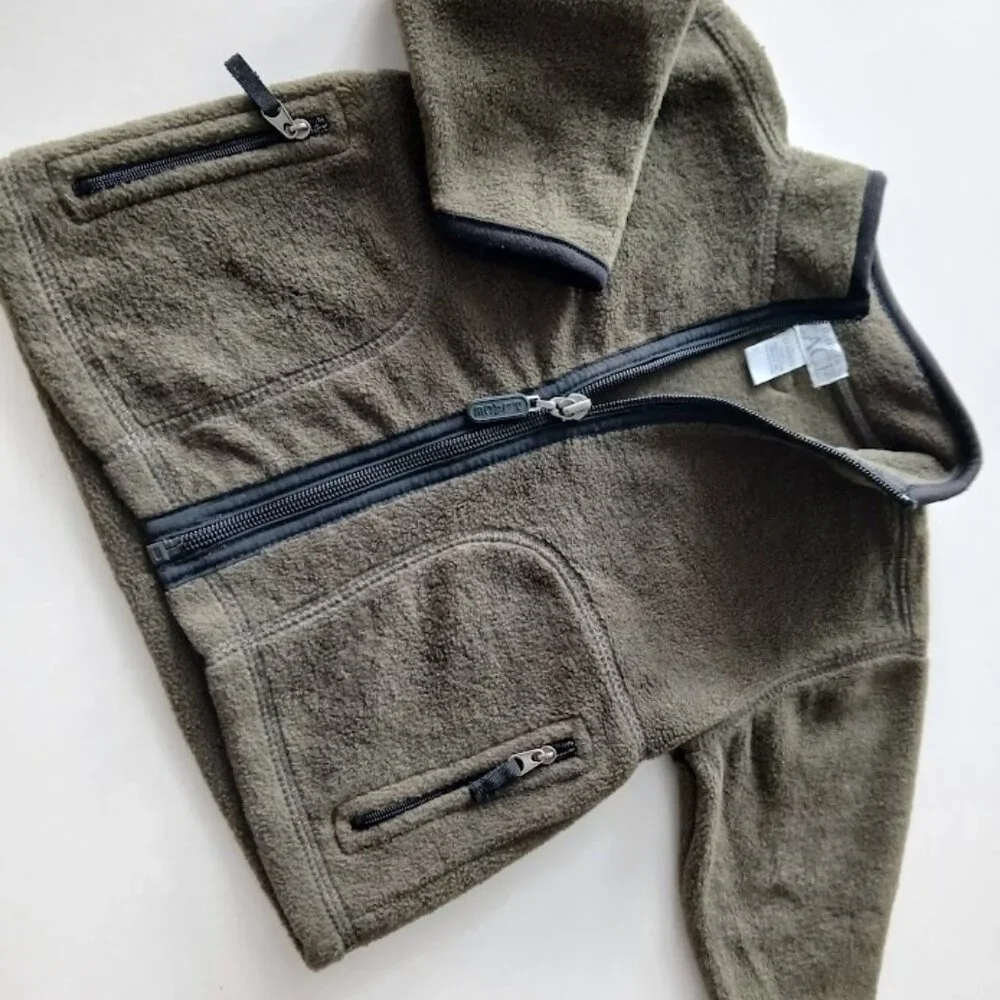 The Children's Place Olive Fleece Jacket - 3-9 months